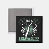 Violin - Herr der Streichungen Magnet (Vorderseite/Rückseite)