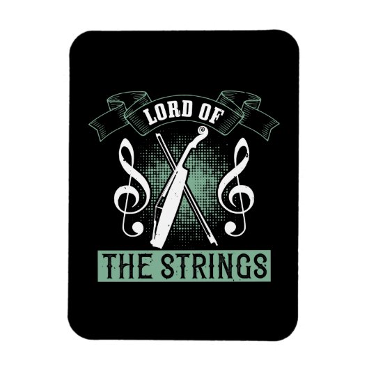 Violin - Herr der Streichungen Magnet (Vertikal)