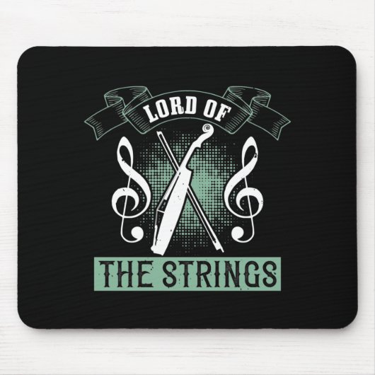Violin - Herr der Streichungen Mousepad (Vorne)
