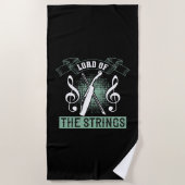 Violin - Herr der Streichungen Strandtuch (Vorderseite)