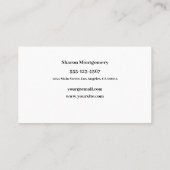 Violin Instructor Business Card Visitenkarte (Rückseite)