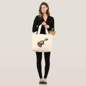 Violin Jumbo Stoffbeutel (Vorderseite (Model))