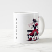 Violin Jumbo-Tasse (Vorderseite Rechts)
