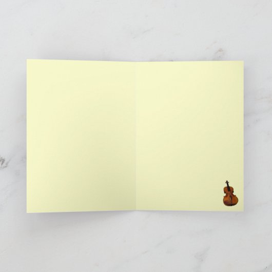 Violin Karte (Innenseite)