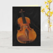 Violin Karte (Gelbe Blume)