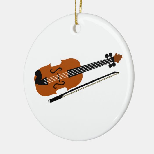 Violin Keramik Ornament (Links)