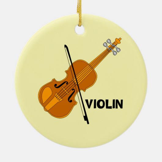Violin Keramik Ornament (Hinten)