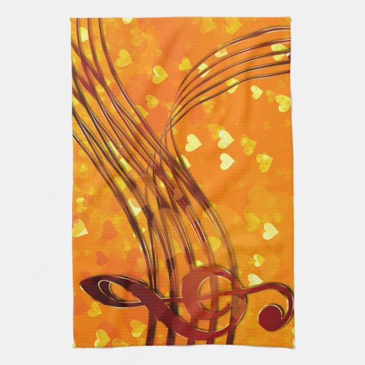 Violin Key Küchentuch (Vertikal)