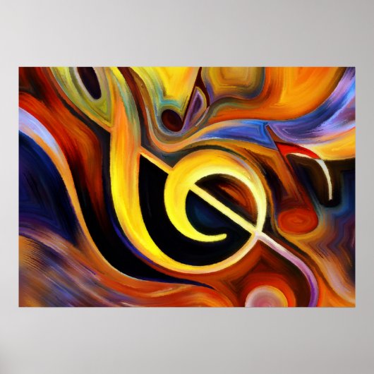 Violin Key Poster (Vorne)