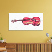 Violin Leinwanddruck (Insitu (Wohnzimmer))
