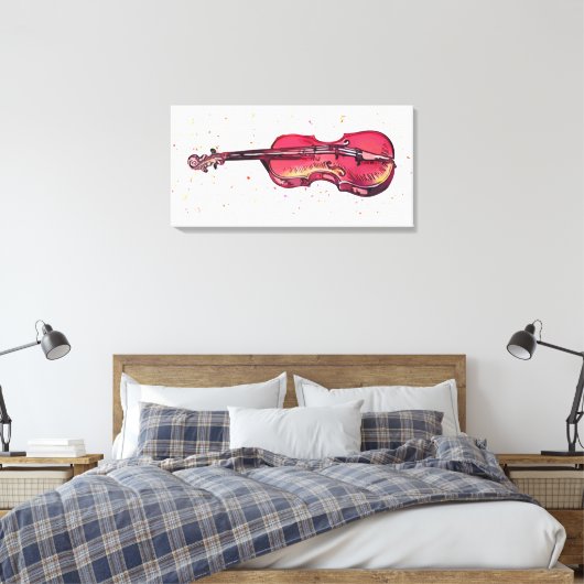 Violin Leinwanddruck (Insitu (Schlafzimmer))