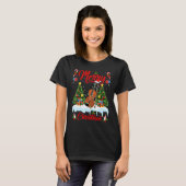 Violin Lights Xmas Tree Santa Violin Christmas T-Shirt (Vorne ganz)
