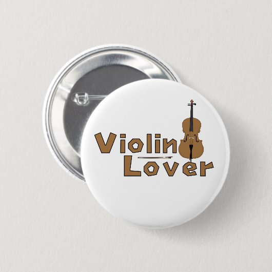 Violin Lover Button (Vorne & Hinten)