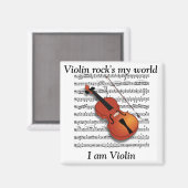 Violin Lover_ Magnet (Vorderseite/Rückseite)