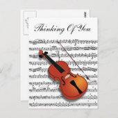 Violin Lover_ Postkarte (Vorne/Hinten)