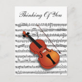 Violin Lover_ Postkarte (Vorderseite)