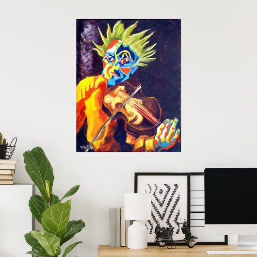 VIOLIN MAN POSTER (Heimbüro)