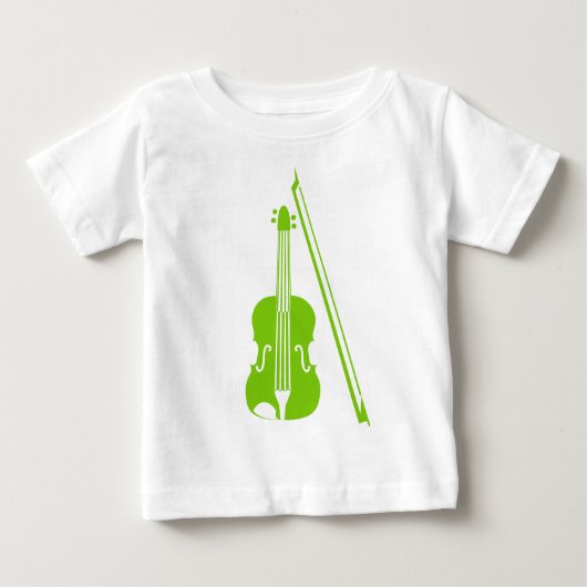 Violin - Martian Green Baby T-shirt (Vorderseite)