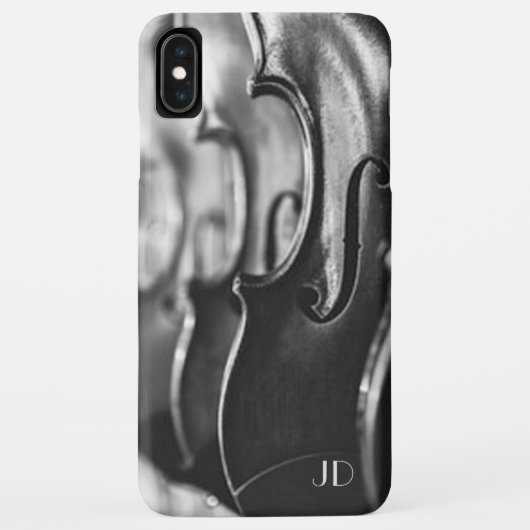 Violin Monogramm Case-Mate iPhone Hülle (Rückseite)