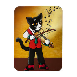 Violin Music Cat Magnet