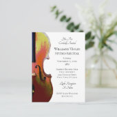 Violin Music Erwägungsgrund Einfache Einladung Pos (Stehend Vorderseite)