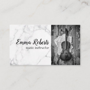 Violin Music Instructor Business Card Visitenkarte