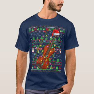 Violin Music Lover Family Matching Ugly Violin Chr T-Shirt
