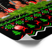 Violin Music Lover Xmas Gift Ugly Christmas Violin Poster (Ecke)