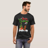 Violin Music Xmas Decorations Santa Violin Chris T-Shirt (Vorne ganz)
