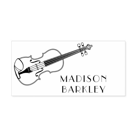 Violin Musician Teacher Streichorchester Gummistempel (Prägung)