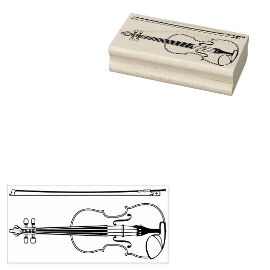 Violin Musician Teacher Streichorchester Gummistempel (Stempel)