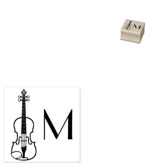 Violin Musician Teacher Streichorchester Gummistempel (Stempel)