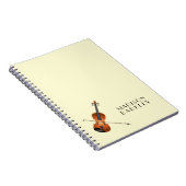 Violin Musician Teacher Streichorchester Notizblock (Rechte Seite)