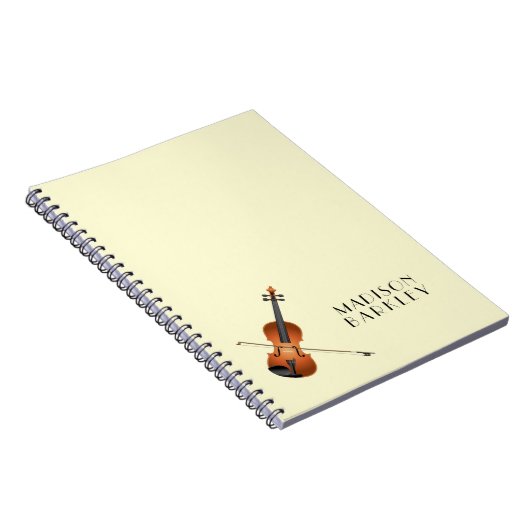 Violin Musician Teacher Streichorchester Notizblock (Rechte Seite)