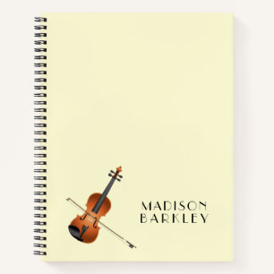 Violin Musician Teacher Streichorchester Notizblock