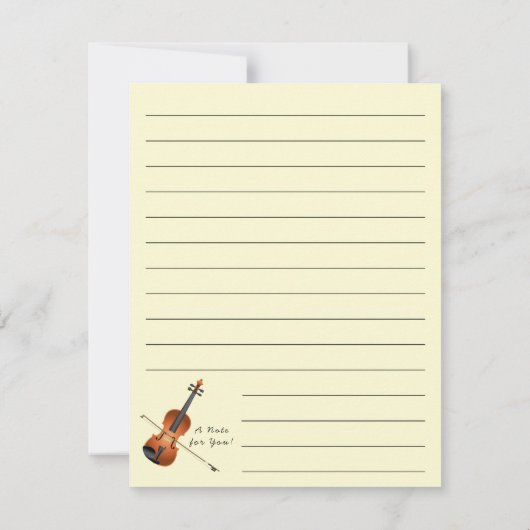 Violin Musician Teacher String Orchestra Dankeskarte (Rückseite)