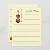 Violin Musician Teacher String Orchestra Dankeskarte (Vorne/Hinten)