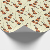 Violin Musician Teacher String Orchestra Geschenkpapier (Ecke)
