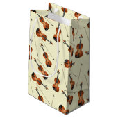 Violin Musician Teacher String Orchestra Kleine Geschenktüte (Rückseite Schrägansicht)