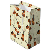 Violin Musician Teacher String Orchestra Mittlere Geschenktüte (Rückseite Schrägansicht)