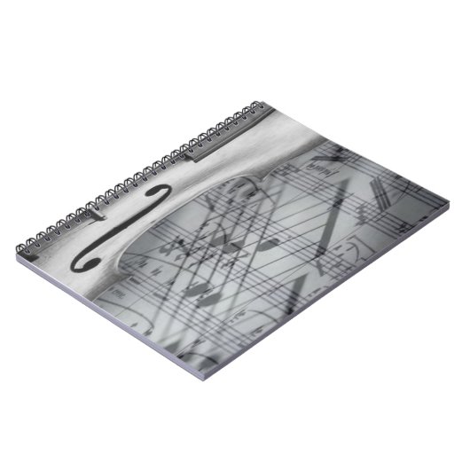 Violin-Notebook Notizblock (Linke Seite)
