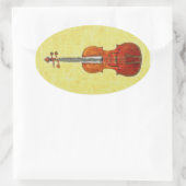 VIOLIN OVALER AUFKLEBER (Tasche)