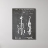 Violin Patent - Funny Music Lover Geschenk Leinwanddruck (Vorderseite)