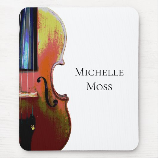 Violin Personalisiert Classic Music Orchestra Mousepad (Vorne)
