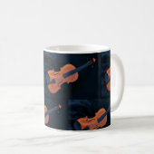 Violin Photo Closeup Kaffeetasse (VorderseiteRechts)