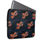 Violin Photo Closeup Laptopschutzhülle (Vorne Rechts)