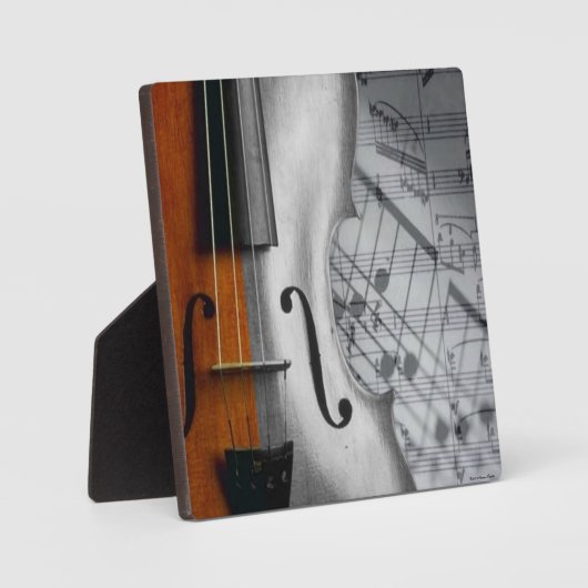 Violin Plaque Fotoplatte (Vorderseite)