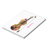 Violin Player Hübsch Notizblock (Rotiert)