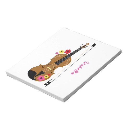 Violin Player Hübsch Notizblock (Rotiert)
