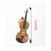 Violin Player Hübsch Notizblock (Vorderseite)